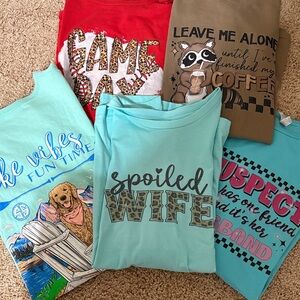 Colorful Graphic T-Shirts Collection bundle of 5